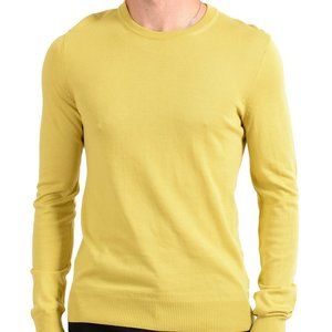 Hugo Boss Men's "Lauro" Mustard Crewneck Sweater